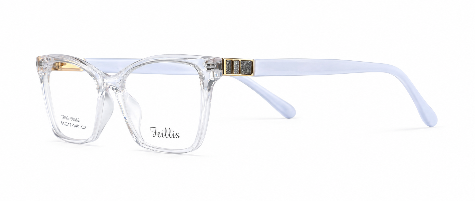 Miniatura 2 de Feillis Cat Eye Transparente Y Blanco